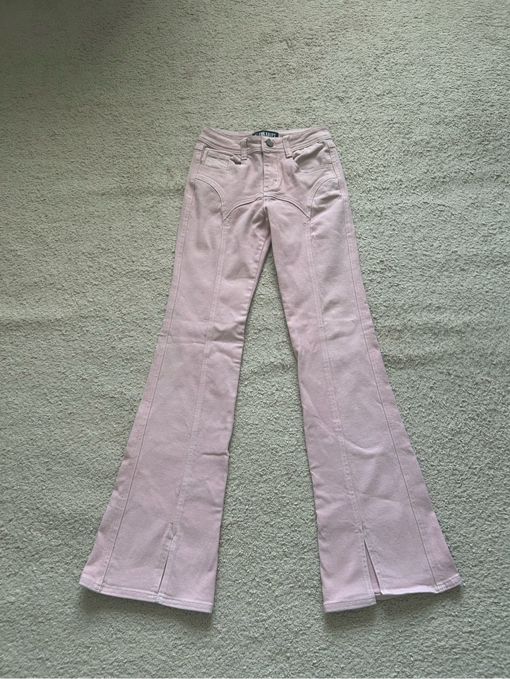 Women’s Pink Flared Jeans